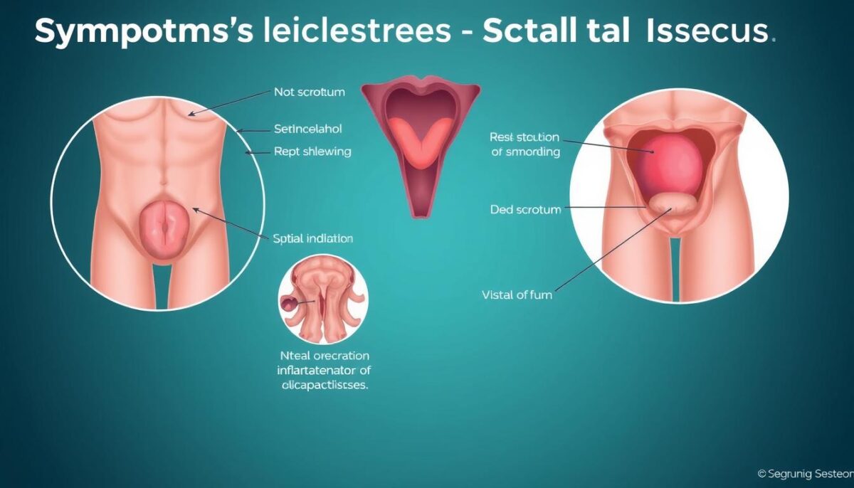 Sintomas de problemas escrotais