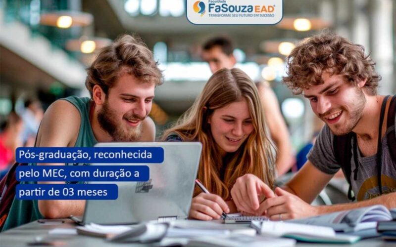 Pós-graduação, reconhecida pelo MEC, com duração a partir de 03 meses