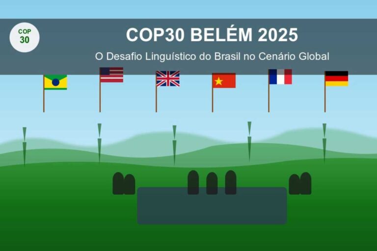 Brasil na contramão: crise do inglês ameaça liderança na COP30 Brasil na contramão: crise do inglês ameaça liderança na COP30
